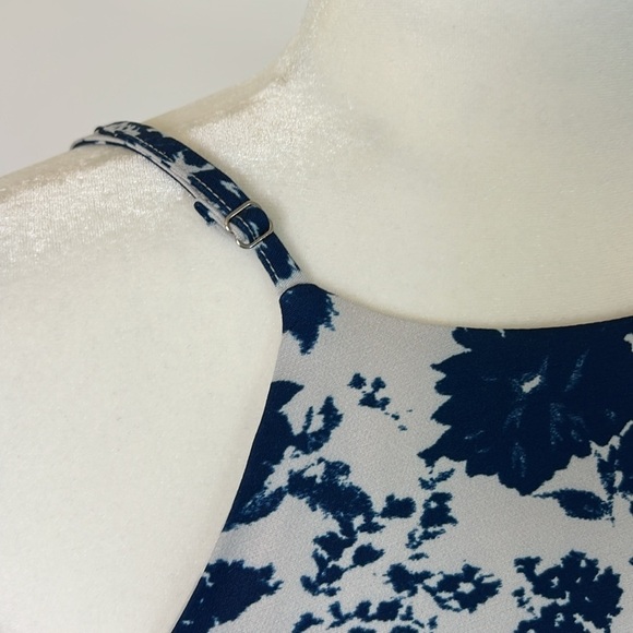 Lulu’s In Living Splendor Summer Blue Floral Fit & Flare Dress Size Large - Picture 11 of 11